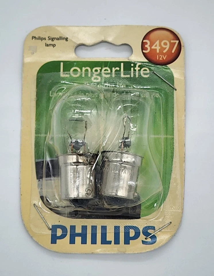 Лампа указателя поворота Philips 3497LLB2 LongerLife 3497 - 2 УПАКОВКИ - Изображение 1 из 3