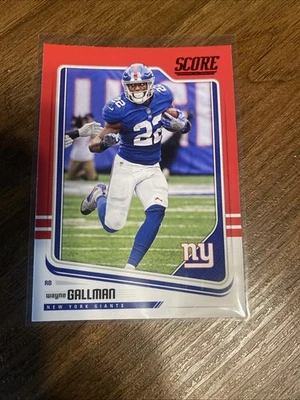 Wayne Gallman 2018 Score Red #234  New York Giants - Image 1 of 2