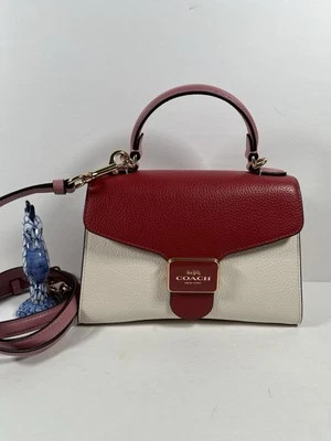 Bolso Coach Pepper nuevo con etiquetas en bloques de colores (rojo/multi) $350 Foto 1 de 4