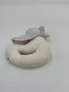 Vintage Eden Mother Goose In Bonnet Rattle Plush Hand Held 5" Baby Toy Duck BK - Picture 1 of 5