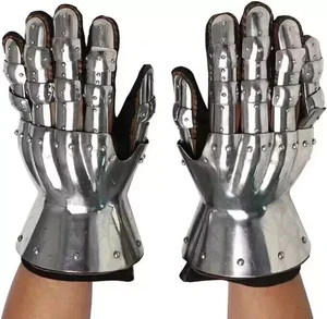 Medieval Gauntlets Gothic Larp Sca Metal Knight Style Functional Armor Gloves - Picture 1 of 3