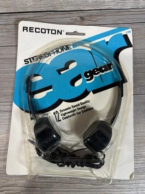 Auriculares estéreo Recoton 12 Hot Ear Gear 1991 de colección EG12 años 90 Y2k Foto 1 de 2