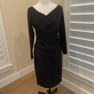 Chiara Boni Kleid La Petite Robe Schwarz Stretch Langarm Bodycon 44 Medium - Bild 1 von 13