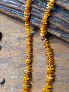 Vintage Bernsteinkette große bis kleine Perlen - Bild 1 von 4