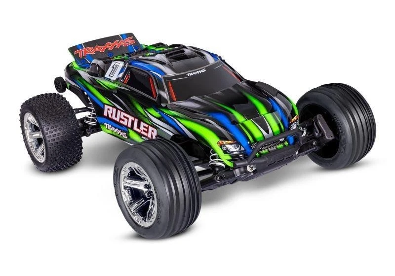 TRAXXAS Rustler 1/10 2WD Stadium-Truck grün RTR / TRX37354-4-GRN - Bild 1 von 1