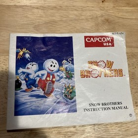 Sistema de entretenimiento Nes Snow Brothers manual solo Nintendo