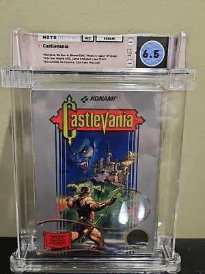 CastleVania  HANGTAB NES WATA 6.5 CIB Round SOQ 1st Production Nintendo 1987 🔥  - Image 1 of 4