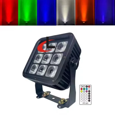 9x18w RGBWAUV 6IN1 IP65 Battery Powered Wireless DMX LED Par Wedding Stage Light - Image 1 of 4