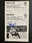 Page guide média dédicacée signée Bob Beers Bruins IP