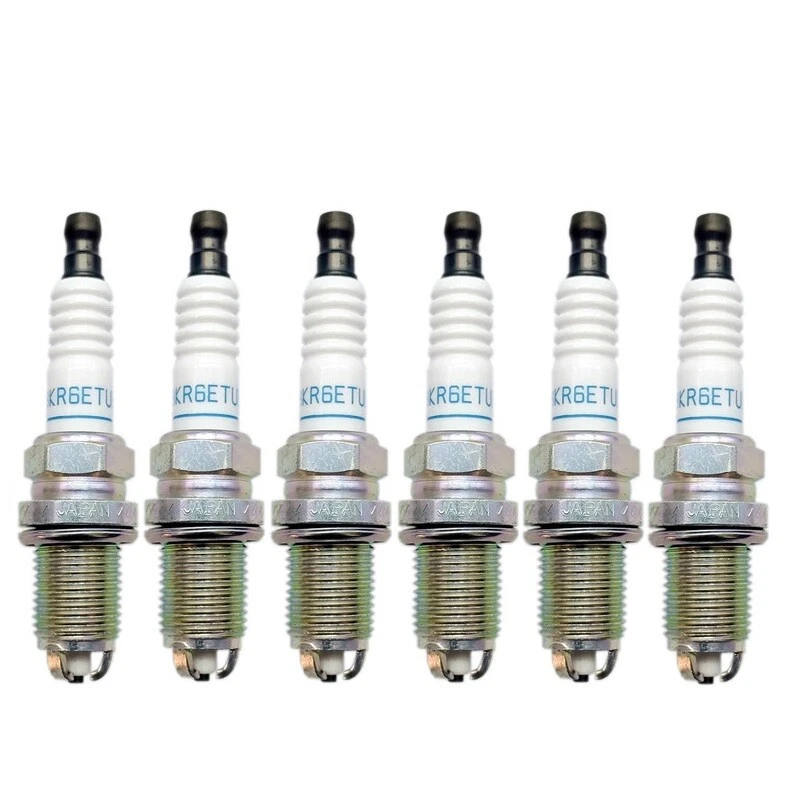 6Pcs Spark Plug MN119942 For 1997-2022 Montero Pajero L200 Sport Triton BKR6ETUB - Image 1 of 4