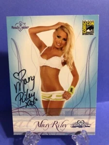 Benchwarmer 2008 SDCC San Diego Comic Con autograph card Mary Riley - Picture 1 of 2