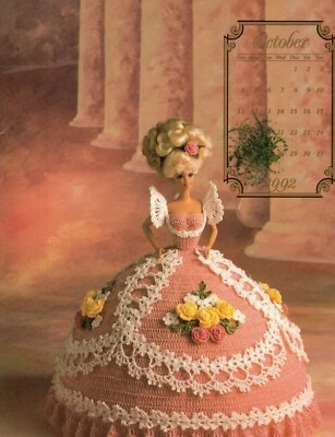 Bed Doll Society The Cotillion Fashion Dress Crochet Pattern Miss October 1992 - Image 1 of 3