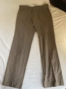 Adidas Golf Pants Men 34/32 Brown Straight Leg Zip Fly Stretch Nylon NWT - Picture 1 of 4