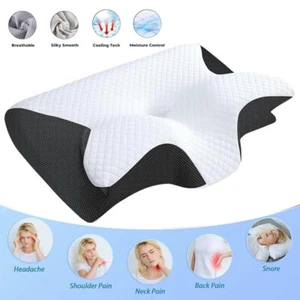 Kopfkissen Ergonomische Orthopädisches Kissen Nackenstützkissen Geformtes Kissen - Bild 1 von 12