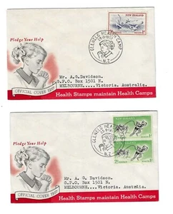 New Zealand - 1957 FDCs Health from Glenelg Health Camp (2 covers) - Picture 1 of 1