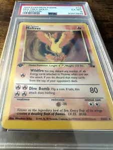 Pokémon TCG Moltres Fossil 12/62 Holo 1st Edition Holo Rare - Picture 1 of 3