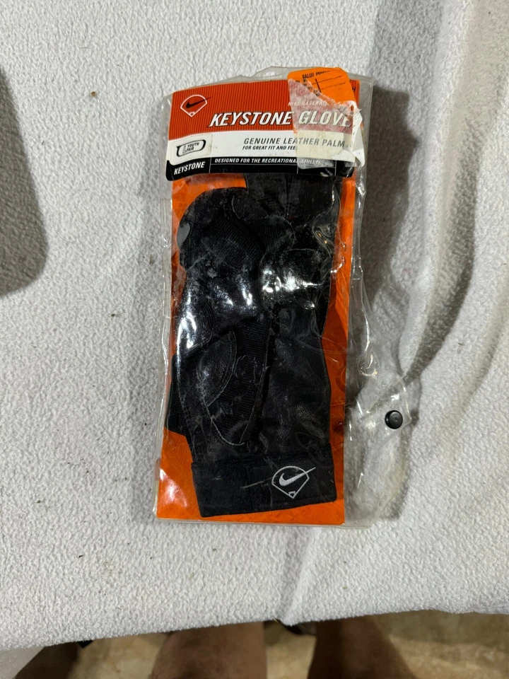 NIKE Keystone Red Black Batting Gloves Youth L Rare Hard to find NOS - Image 1 of 4