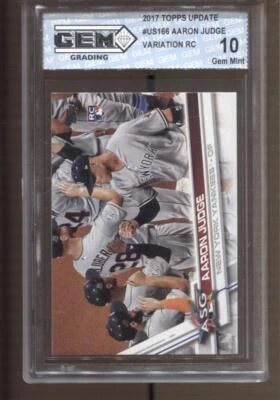 2017 Aaron Judge Topps Update Image Variation #US166 Gem Mint 10 RC Yankees - Image 1 of 2