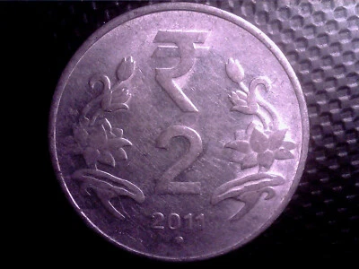 INDIA   2  RUPEES    2011  MAY29F - Image 1 of 2