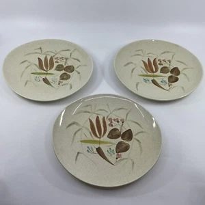 Set Of 3 Vintage 1940s Red Wing Random Harvest Luncheon / Salad Plates - Picture 1 of 9