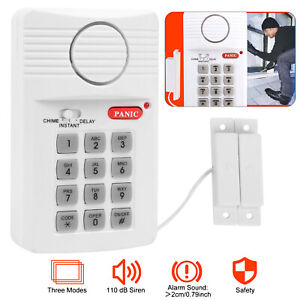 Wireless Security Keypad Home Door Shed Garage Siren Office Panic Alarm System