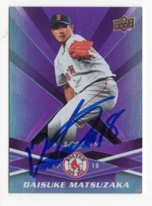 DAISUKE MATSUZAKA Signed Autographed 2009 Upper Deck Spectrum Card Red Sox #113 - Picture 1 of 1