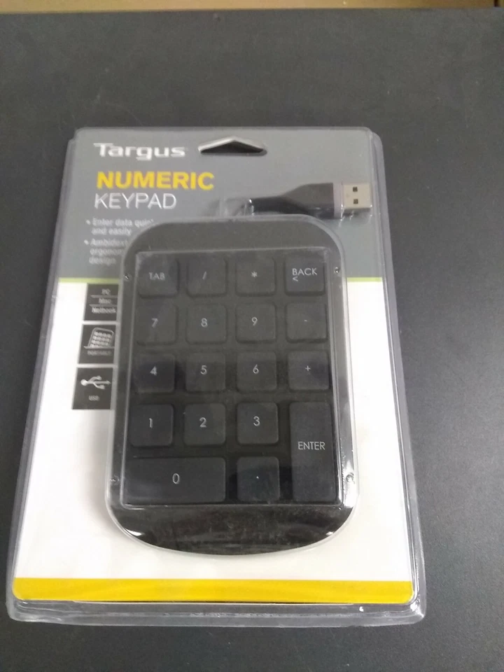 New Targus AKP10US USB Numeric Keypad Number Keys - Image 1 of 1