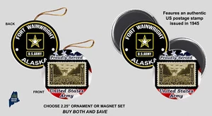 FORT JACKSON US ARMY Ornament / Magnets - Military Gift Base Veteran Store Stamp - Picture 1 of 1