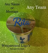 Tottenham Personalised Scented Candle Any Name Wraparound Text - Fragranced