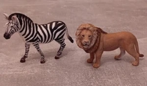 Schleich Löwe und Zebra Safari Konvolut Zoo Wildtiere - Bild 1 von 6