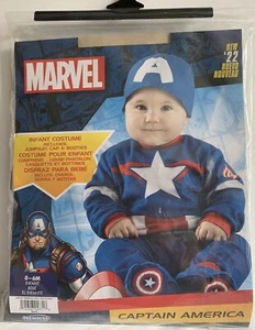 Jazwares Disney Junior Marvel NEW Captain America Costume Size 0-6 Months - Picture 1 of 9