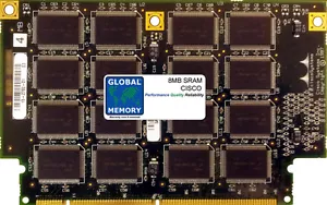 8MB SRAM MEMORY RAM FOR CISCO RSP7000 / RSP7010 's VIP2--50 ( MEM-VIP250-8M-S ) - Picture 1 of 1