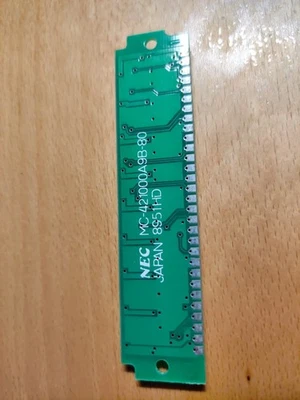 NEC MC-421000A9B-80 1MB FPM PARITY SIMM 80ns 30-pin SIMM - Image 1 of 3