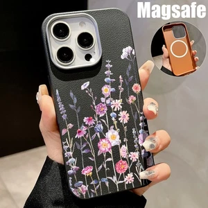 Stoßfeste MagSafe Blumen Handyhülle für iPhone 16 Pro Max 15 14 13 12 11 - Bild 1 von 19