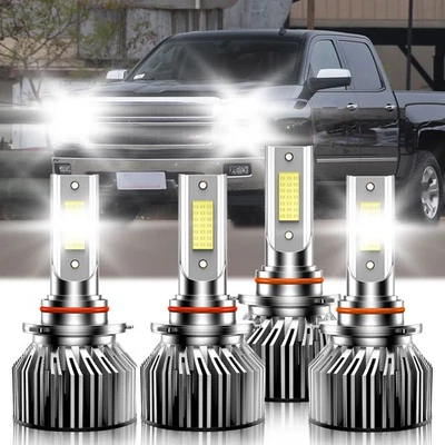 Kit de bombillas LED de haz alto bajo para Chevrolet Silverado 2500 HD 2001-2006 Foto 1 de 4