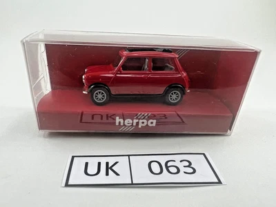 HERPA Mini Cooper #021777 "Oldtimer" Red H0 1:87 "SKU UK063" - Ref.  F007 - Image 1 of 4