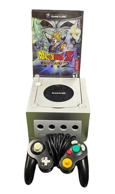 Nintendo GameCube Platinum Console - W/ Wires, Controller & DBZ Budokai 2 TESTED - Image 1 of 4