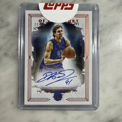 2024 Topps Motif Legends Of The Court Dirk Nowitzki Auto /25 - Image 1 of 3