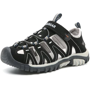 Boys Outdoor Closed-Toe Summer Sport Sandals-Black - Picture 1 of 7