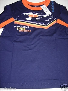 Children's Place Youth Boy's Tee Shirt Nostalgic Time Machine Disco Sz M 7-8 NWT - Picture 1 of 5