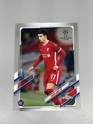 Curtis Jones 2020-21 Topps Chrome Champions League Rookie RC #6 Liverpool - Image 1 of 2