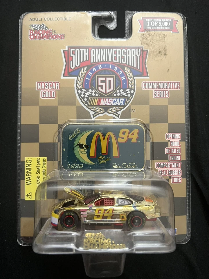 Racing Champions 1998 Nascar Gold Commemorative Series 38 Barbasol 1/11.5 Diecast Car