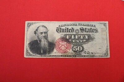 Fr-1376, 50 cent fractional currency,  fourth issue light circulation - Image 1 of 2