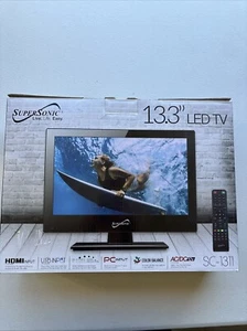 Supersonic SC-1321 - 13.3 Inch Portable LCD TV NEW Tested - Picture 1 of 3