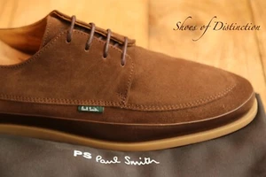 Paul Smith Brown Suede Leather Derby Lace Up Shoes | UK 11 US 12 EU 45 - Picture 1 of 12