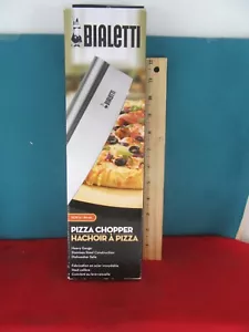 BIALETTI Heavy Gauge Stainless Steel Pizza Chopper Cutter Hachoir Pizza 13.75" - Picture 1 of 4