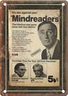 Dick Martin Mindreaders TV Show Ad 12" X 9" Reproduction Metal Sign IC104