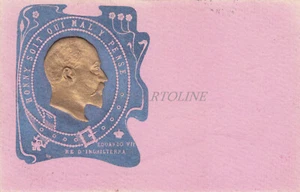 ROYALTY - Edoardo VII Re d'Inghilterra, Embossed Postcard - Picture 1 of 2