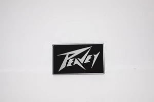 Für Peavey rechteckiges Aluminium Logo Emblem Abzeichen 58 mm (2-1/4"") x 35 mm (1-3/8"") - Bild 1 von 2