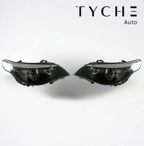 BMW 5 Series E60 E61 LCI Xenon Headlight PAIR USED GENUINE 7177751 7177752 - Picture 1 of 8